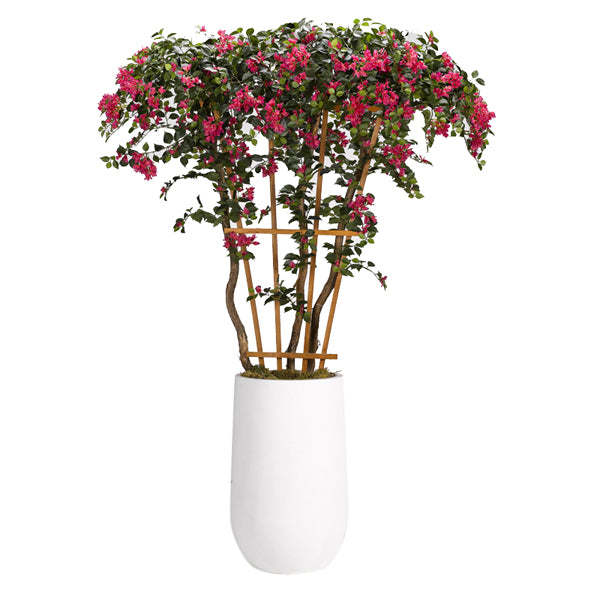 Artificial 8ft Bougainvillea Tree with Trellis 8ft (Pack of 2)