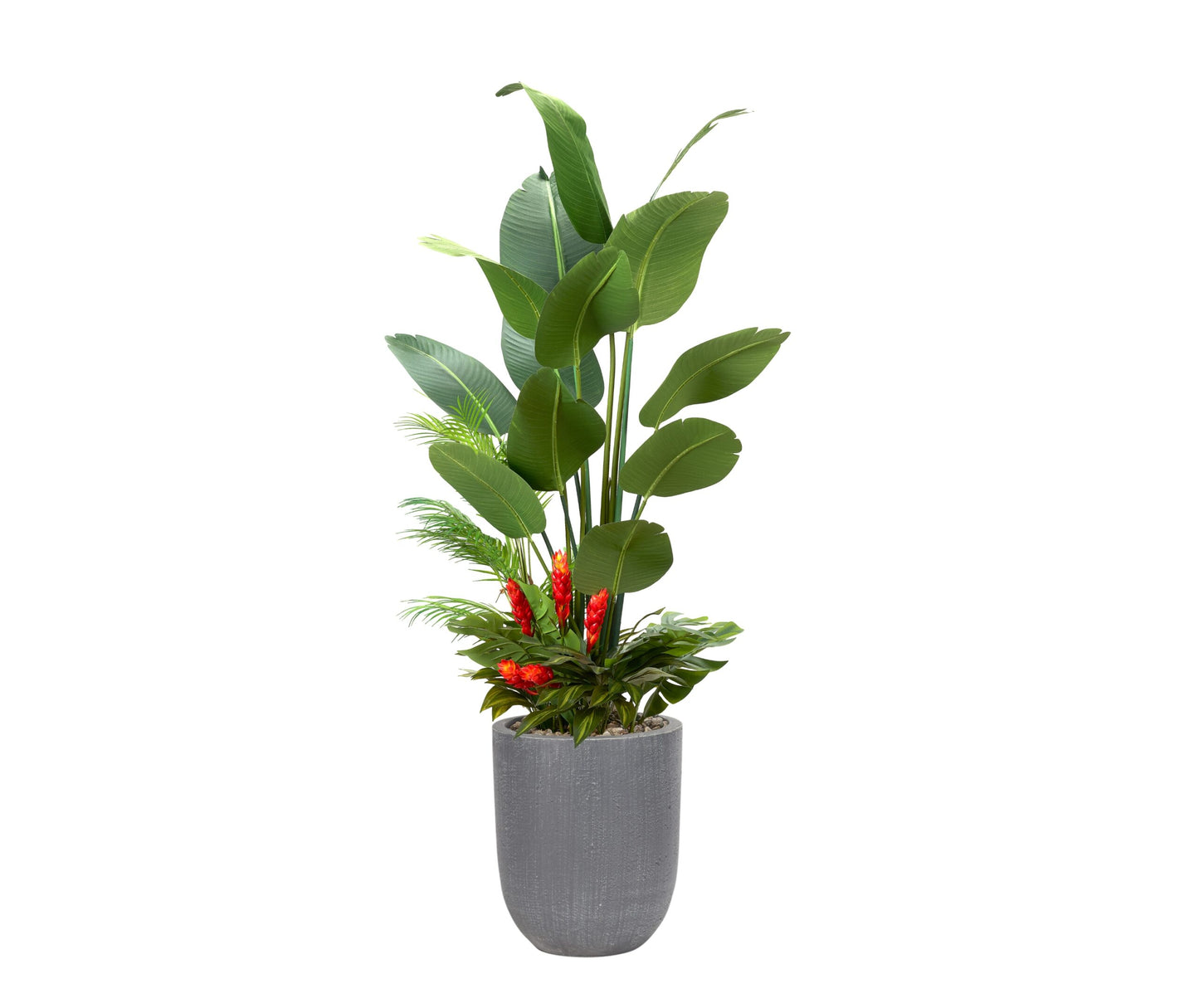 Artificial Traveler Palm with Under Planting 7ft