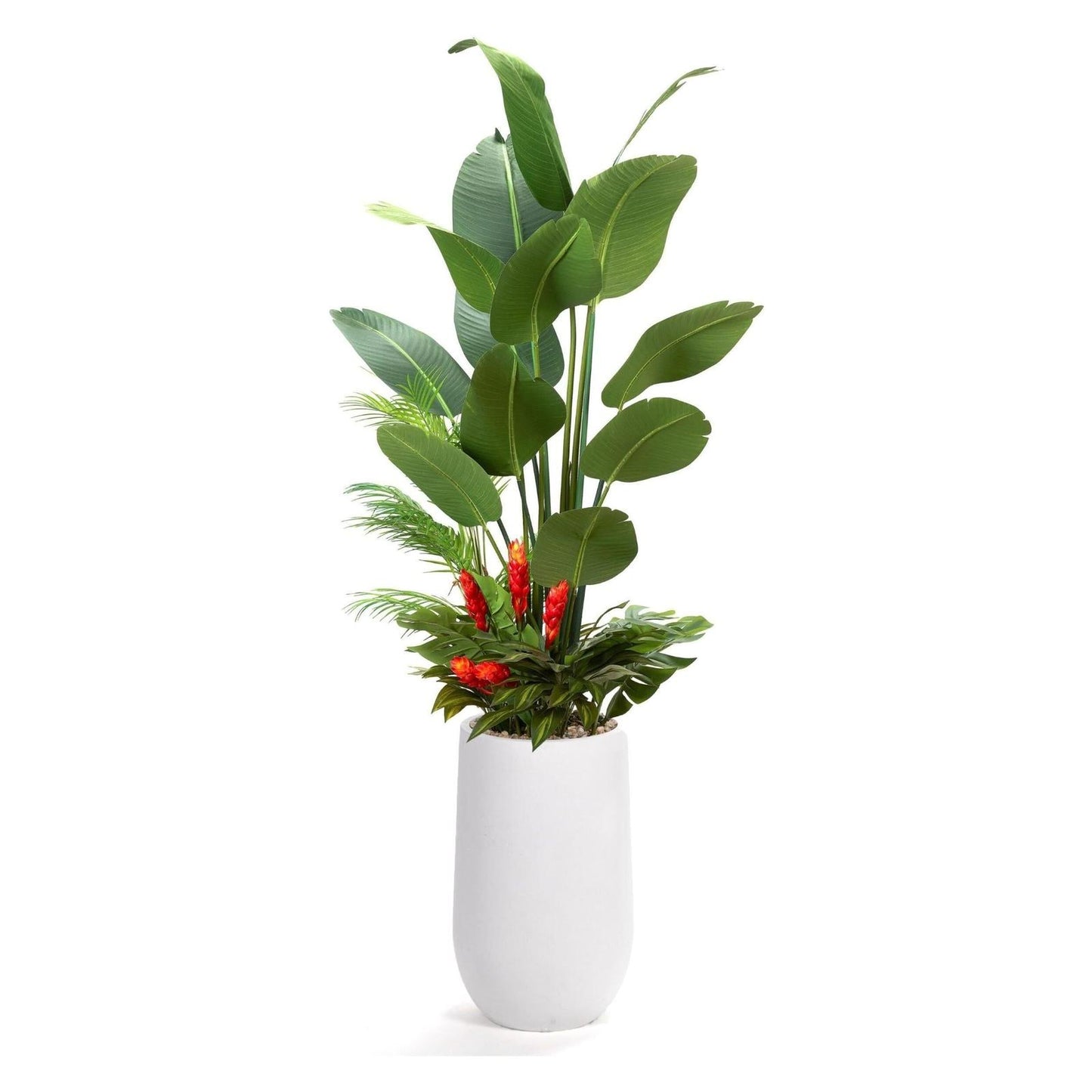 Artificial Traveler Palm with Under Planting 8ft