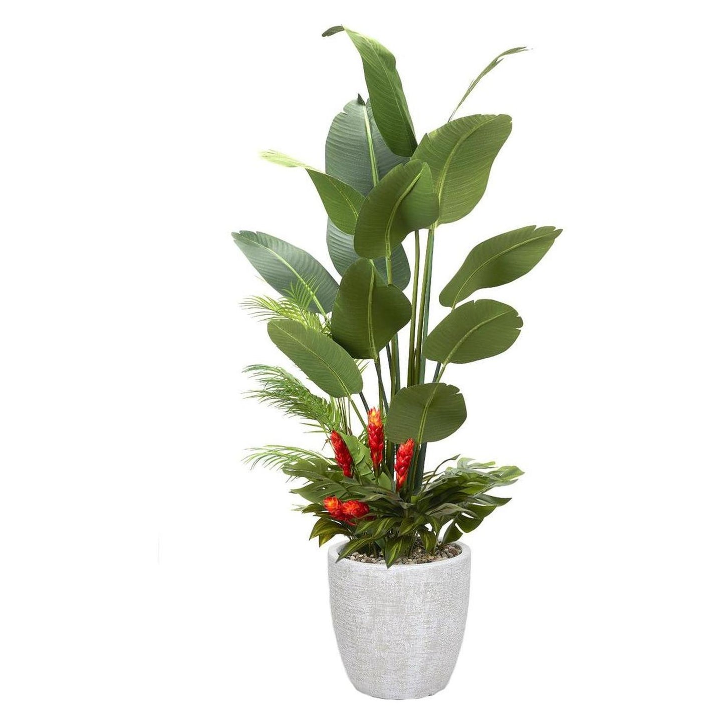 Artificial Traveler Palm with Under Planting 7ft