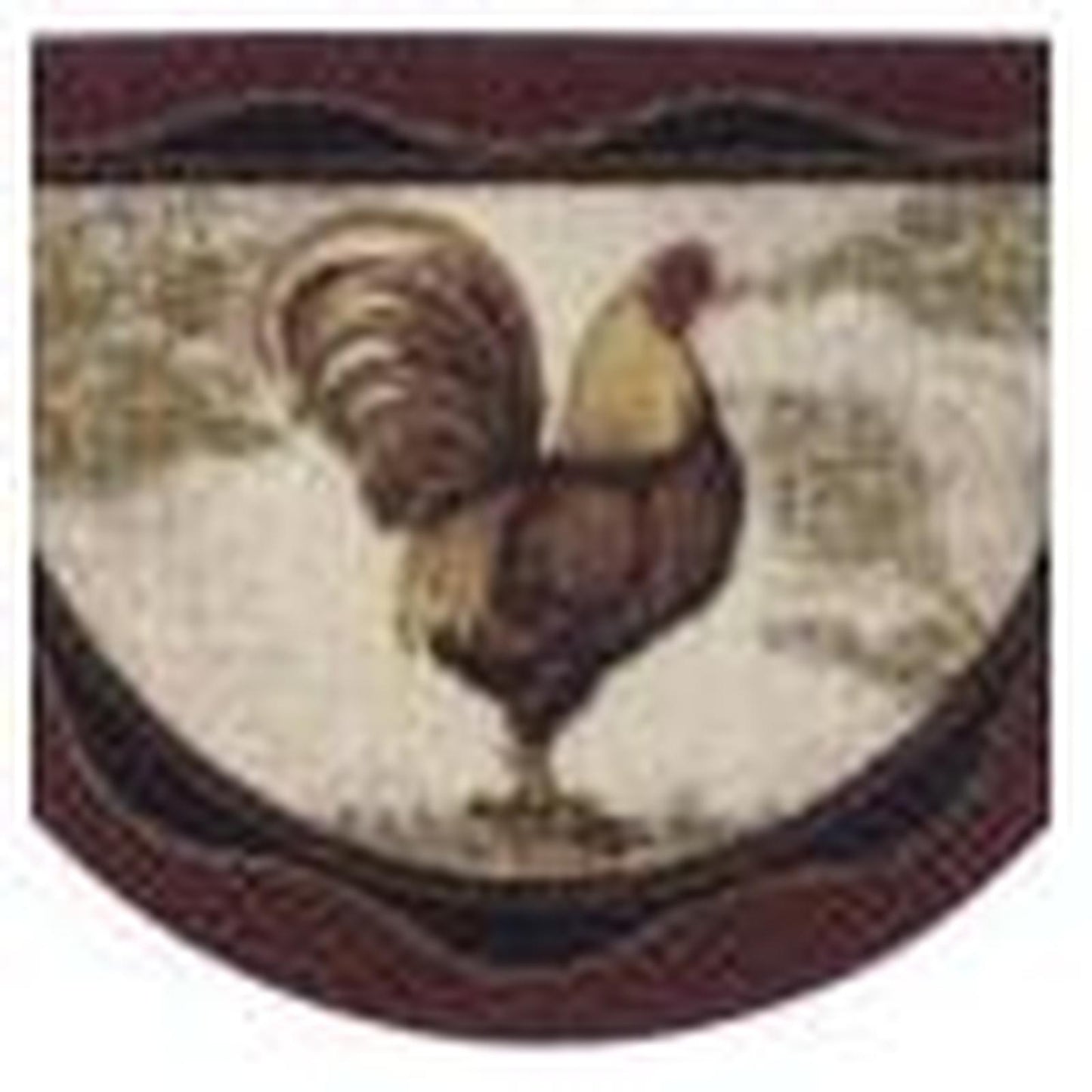 Cozy Cabin - Tall Rooster 20"x44"- Washable; Slip-Resistant Back, Made in the USA, 8mm pile height