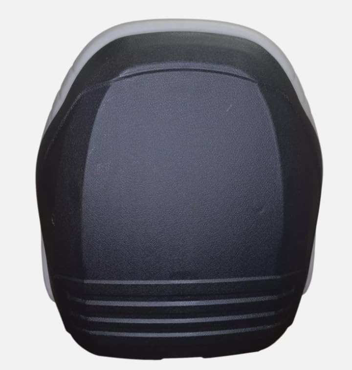 Tractor Seat Compatible with Ford New Holland Boomer, T, TC, TZ and Workmaster Series Tractors; Gray; includes Flip-up Bracket, Waterproof Vinyl, Drain Hole