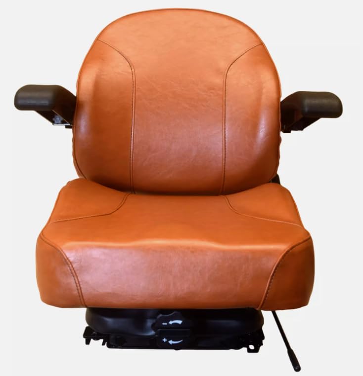 Suspension Seat for Zero Turn Mowers; Compatible with SCAG Tiger Cat Series: STC48V, STC52V, STC61V; & Turf Tiger: STT61V; & More; Replaces Number 9292; Premium OEMS Style Brown; 201111BR-SC1
