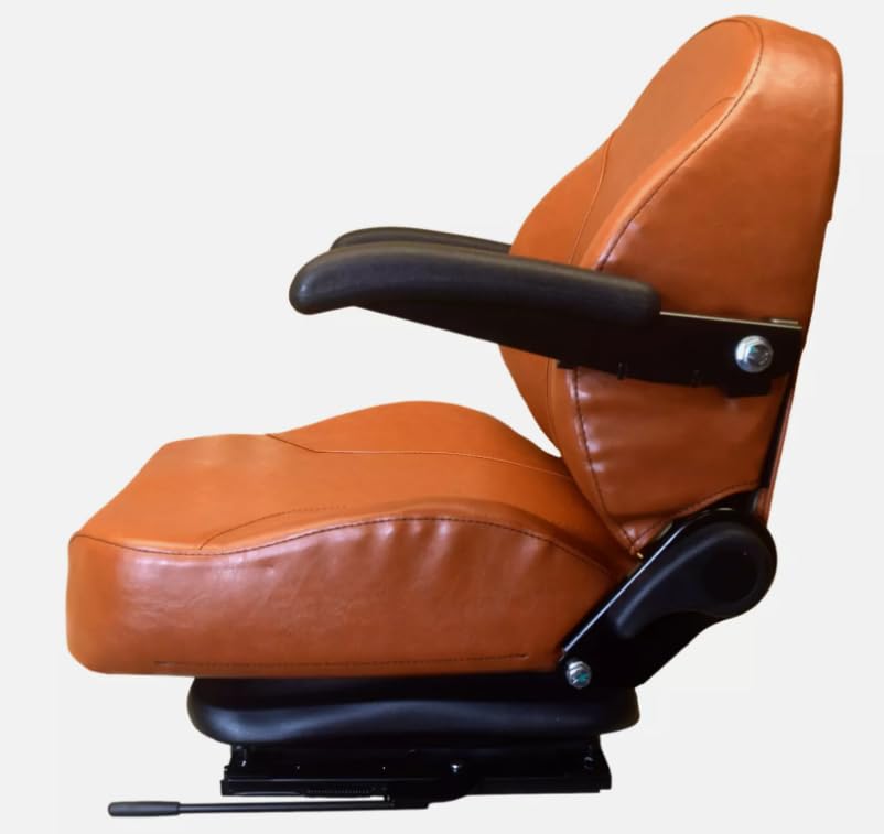 Suspension Seat for Zero Turn Mowers; Compatible with SCAG Tiger Cat Series: STC48V, STC52V, STC61V; & Turf Tiger: STT61V; & More; Replaces Number 9292; Premium OEMS Style Brown; 201111BR-SC1