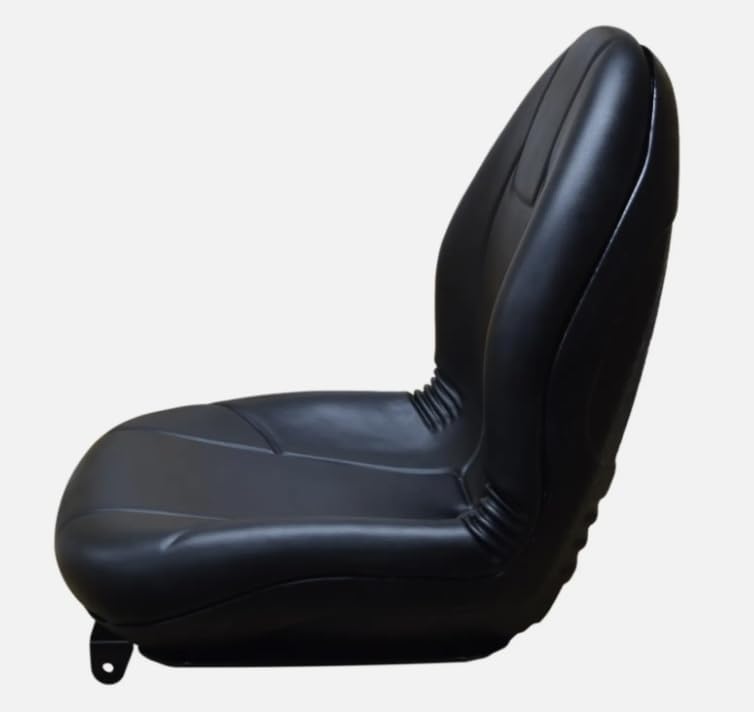 Tractor Seat with Flip-up Hinge Bracket; Compatible with Kubota Tractor Series: B1700, B2100, B2400, L2500, L2600, L2900, L3000, L3300, L35, L3600, & L4200; 149000BK+901006-A