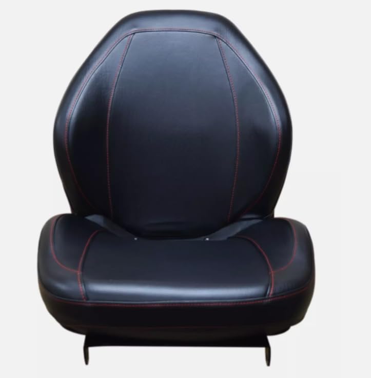 Tractor Seat with Flip-up Hinge Bracket; Compatible with Kubota Tractor M Series: M5, M5040, M5140, M6040, M7040, M7060, M8540, M8560, M9540, M9960; 310000BK+901001-B