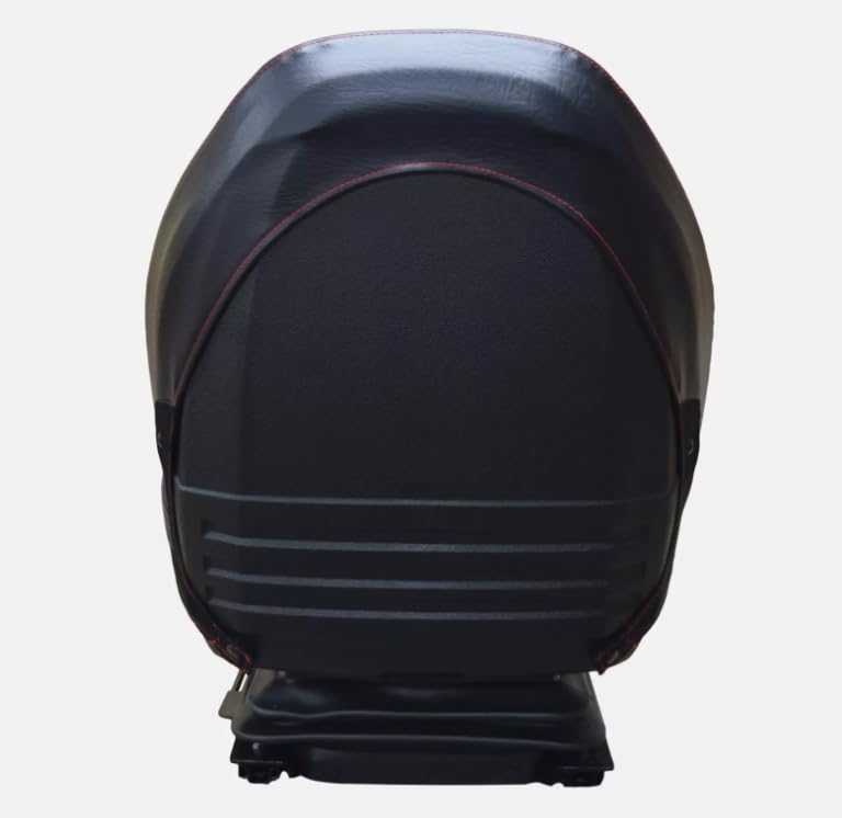 Skid Steer, Mower, Tractor Seat Replacement with Suspension; Black; Compatible with Bad Boy, Bobcat, Case, Caterpillar, Dixie Chopper, Dixon, Gravely, Hustler, Kubota, New Holland, & Woods