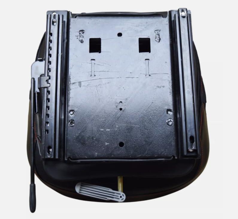 Lawn Mower and Skid Steer Seat with Suspension and Slides Compatible with John Deere, Bobcat, Caterpillar, JCB, Case, and more: Please check your bolt-hole patterns to ensure a proper fit