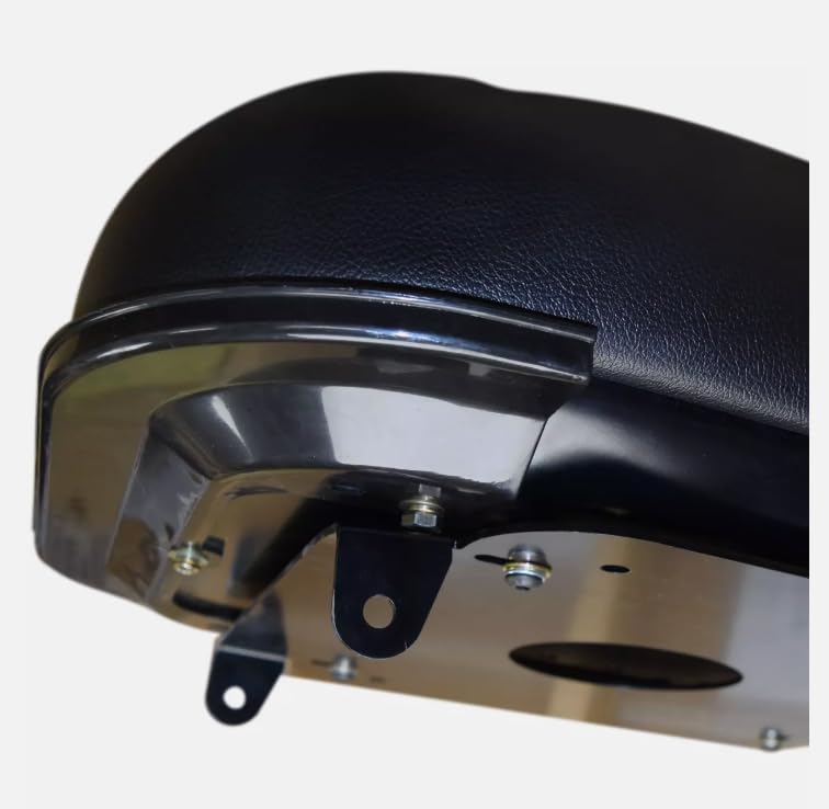 Tractor Seat with Flip-up Hinge Bracket & Armrests; Compatible with Kubota L3030, L3130, L3430, L3830, L4030, L4330, L34630, L5030, L3040, L3240, L3540, L3940, L4040, L4240, L4740; 230015BK+901001-A