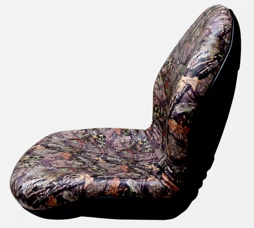 Camo Skid Steer & Tractor Replacement Seat; Compatible with Bobcat, Case, Caterpillar, Gehl, John Deere; (If the Bolt-Hole Patterns Don't Match, Drilling is Required) 149000CM