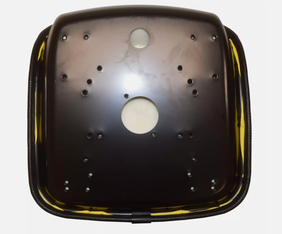 18.5 inch tall Replacement Tractor Seat Compatible with John Deere; Yellow Waterproof Vinyl Bucket Seat with Arm Rests: Please check your bolt-hole patterns