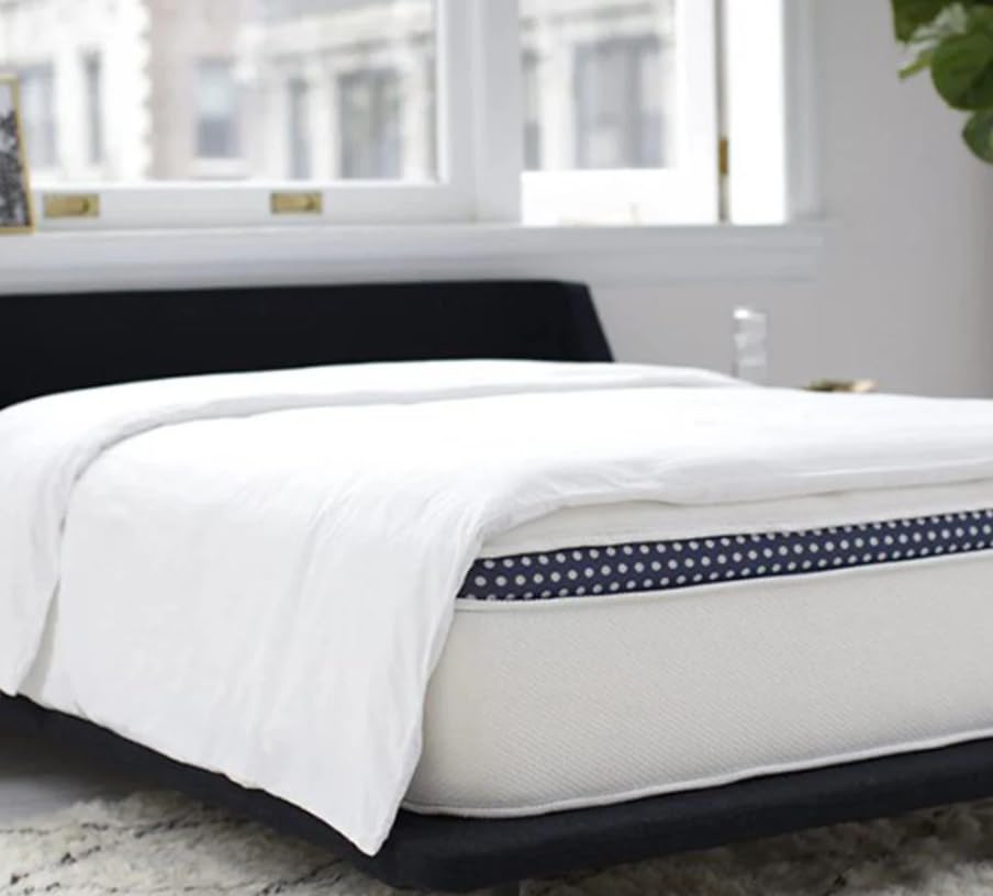 WinkBeds White Luxury Hybrid Cooling 13.5" Euro-Top Mattress | Softer Than Silk Cover | Made in The USA