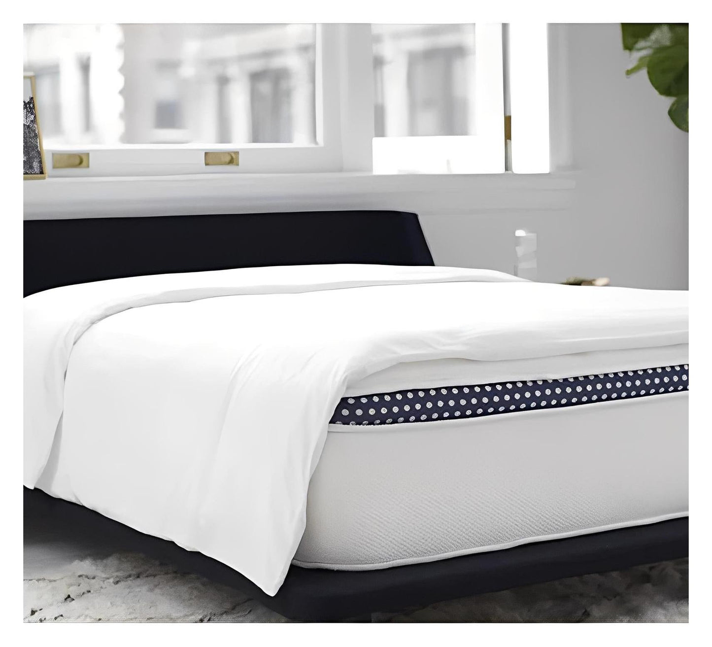 WinkBeds White Luxury Hybrid Cooling 13.5" Euro-Top Mattress | Softer Than Silk Cover | Made in The USA