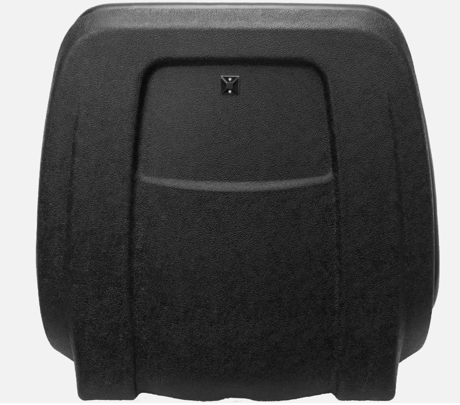 Lawn Mower Seat Compatible with AGCO, Ariens, Cub Cadet, Dixie Chopper, Exmark, Ferris, Grasshopper, Gravely; (If the Bolt-Hole Patterns Don't Match, Drilling is Required); Black Vinyl; 143000BK