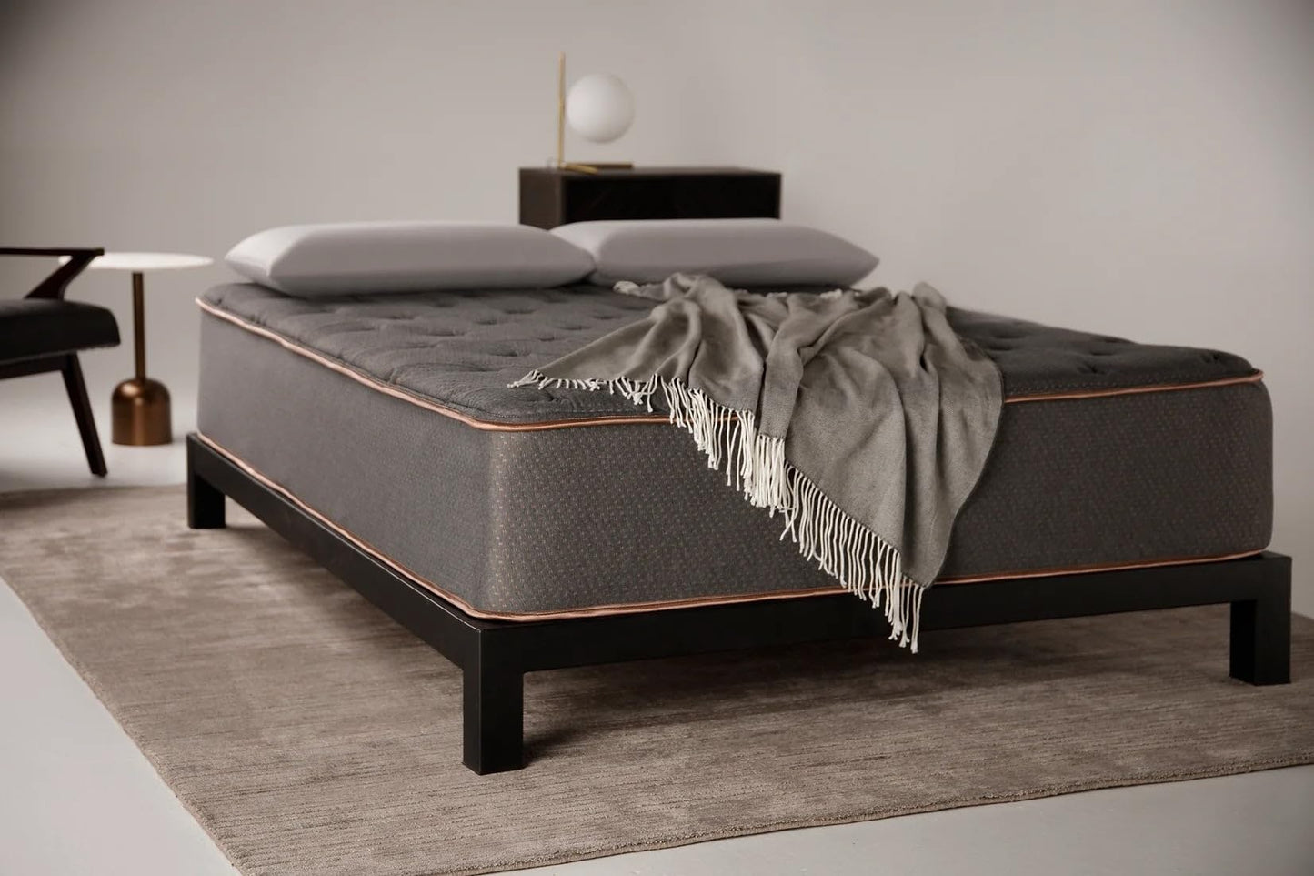 Tommie Copper 14 inch Luxury Hybrid Gray Mattress | Copper Infused | Made in The USA