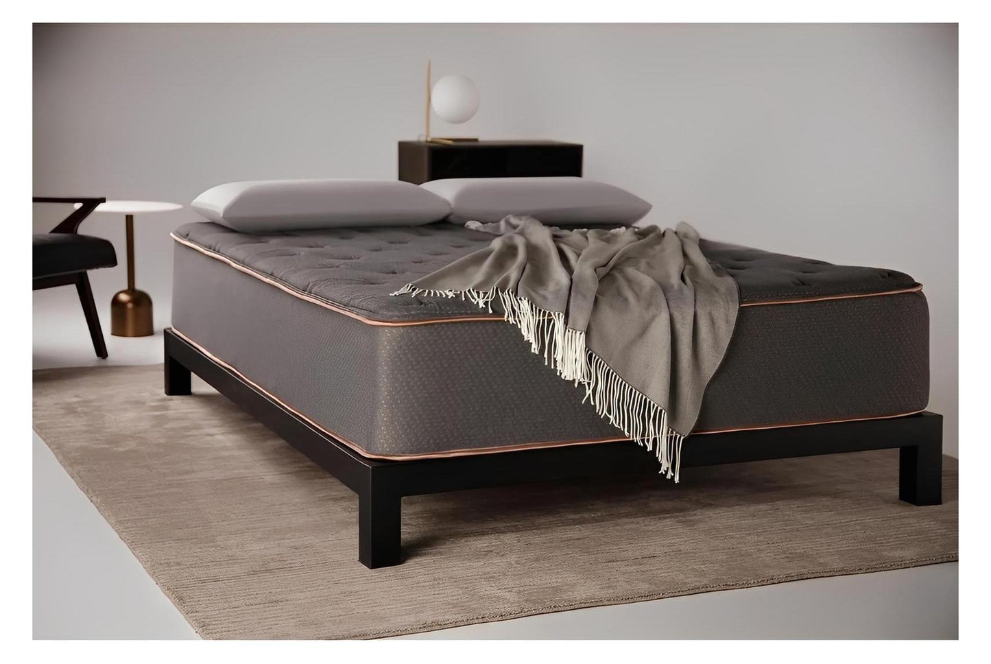 Tommie Copper 14 inch Luxury Hybrid Gray Mattress | Copper Infused | Made in The USA