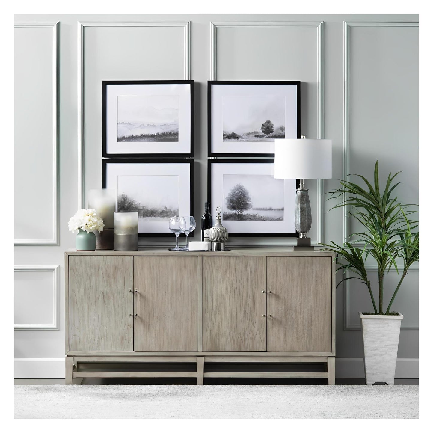 Pritchard Wall Art made of glass, paper; 24 x 1.5 x 20 (in)