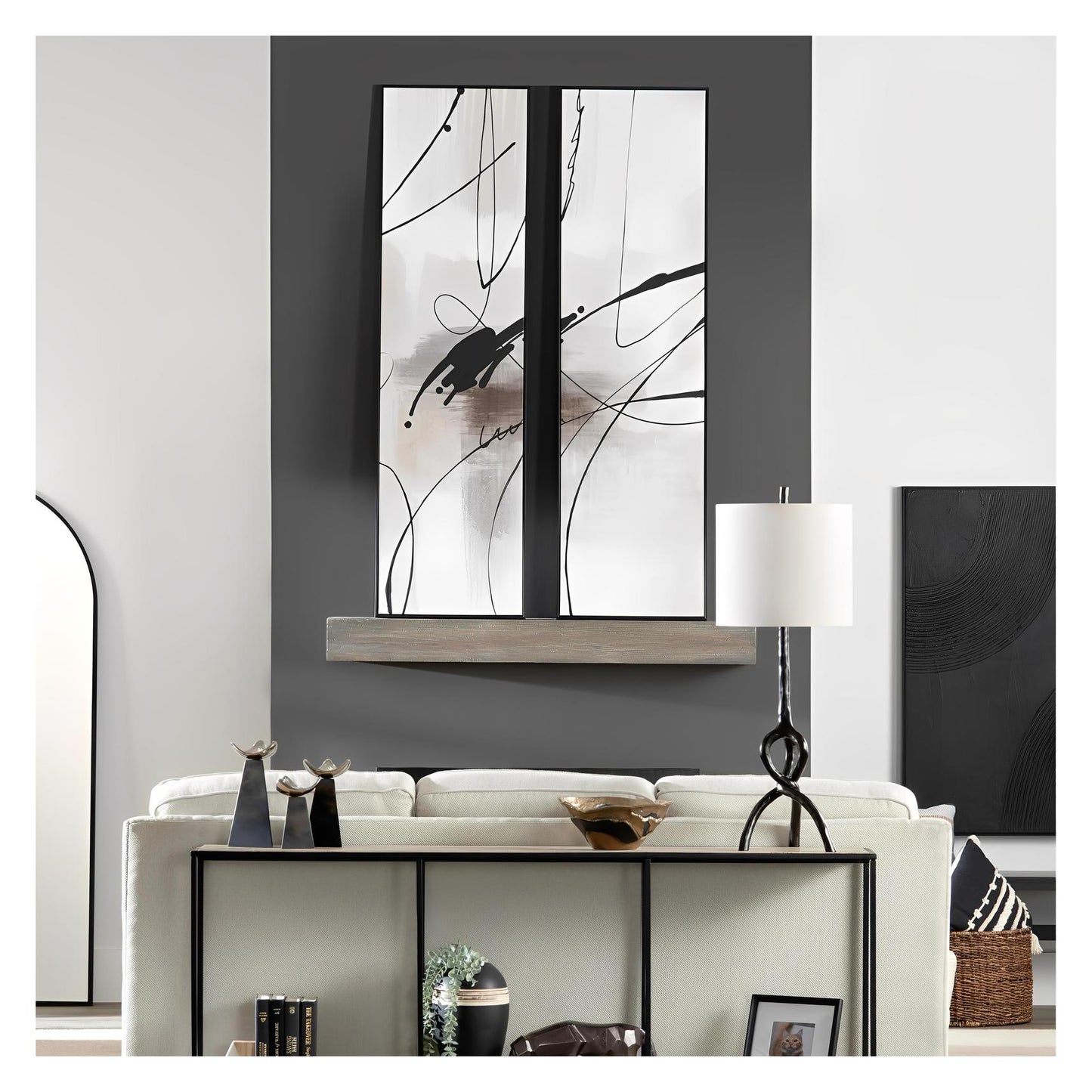 Crawford Wall Art made of canvas; 20 x 2 x 70 (in)