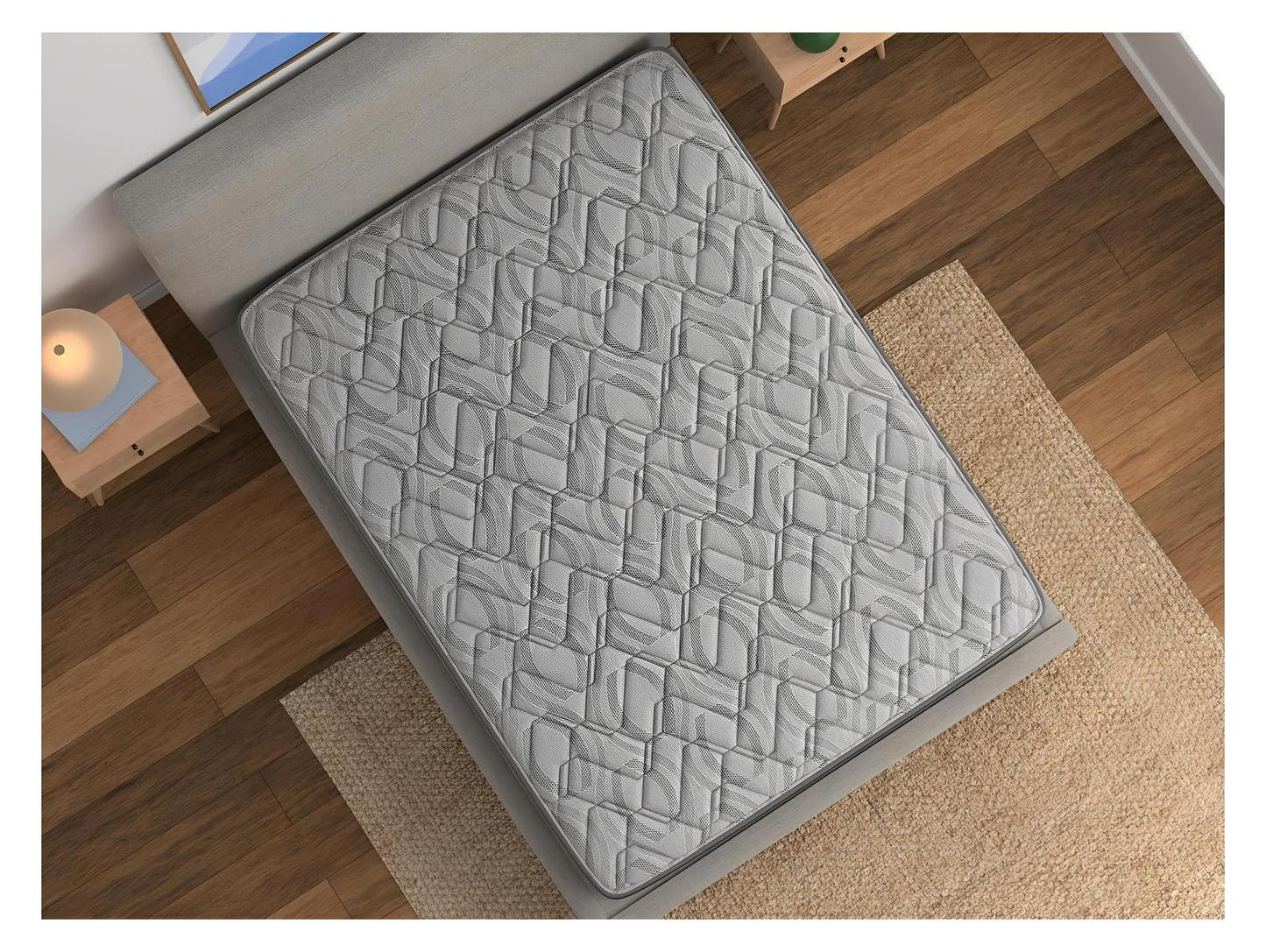 Gardenia White Double-Sided Luxury Hybrid 14 inch Mattress | Made in The USA