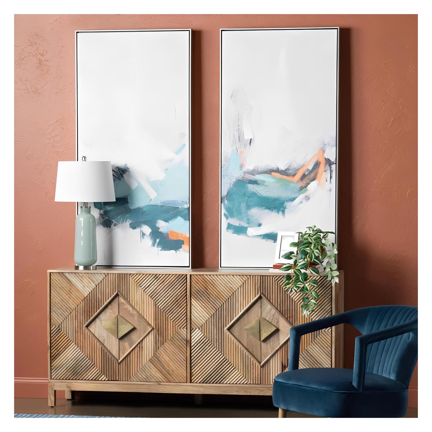 Color Crush Wall Art made of canvas; 30 x 2 x 60 (in)