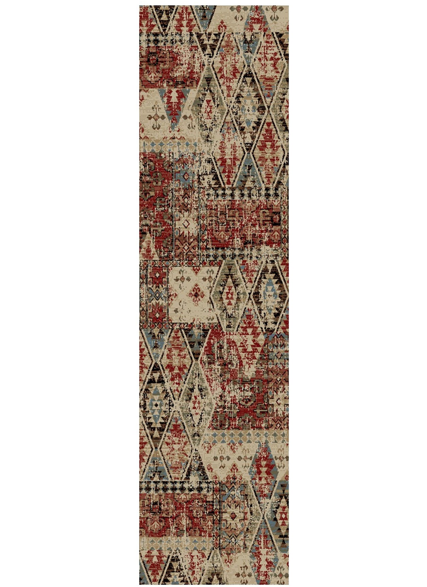 American Destinations Tucson Multi 7'10"x9'10" Area Rug | 100% Polypropylene | Machine Loomed | 10 mm pile height