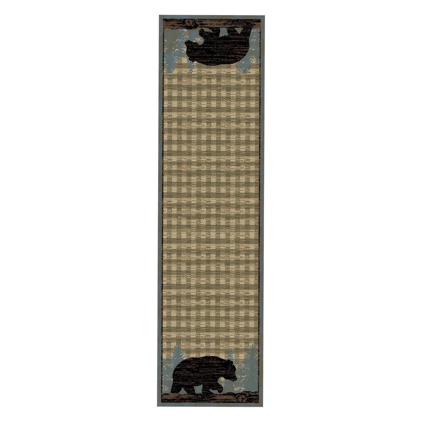 American Destinations Ashland Blue 5'3"x7'3" Area Rug | 100% Polypropylene | Machine Loomed | 10 mm pile height