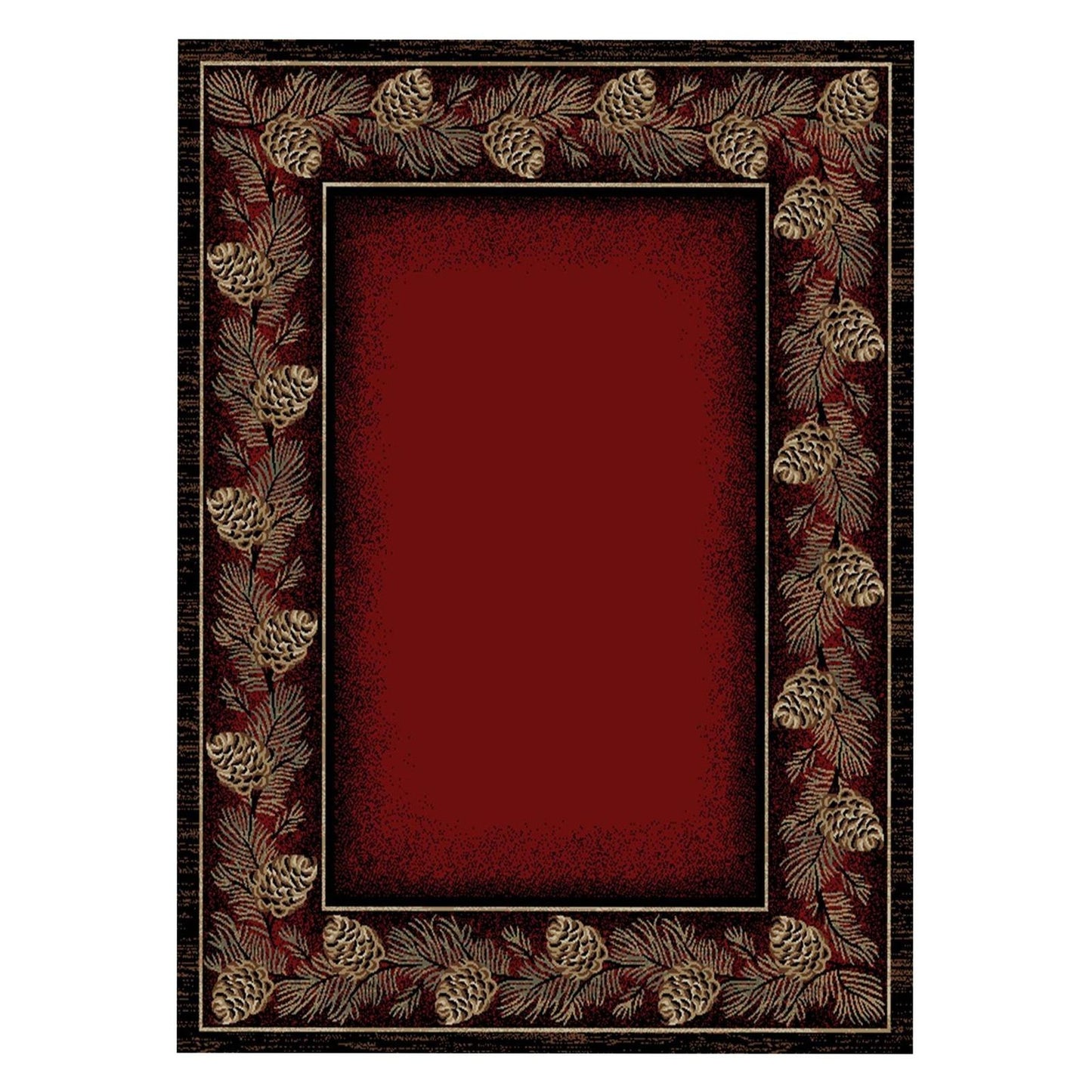 American Destinations Danbury Red 5'3"x7'3" Area Rug | 100% Polypropylene | Machine Loomed | 10 mm pile height