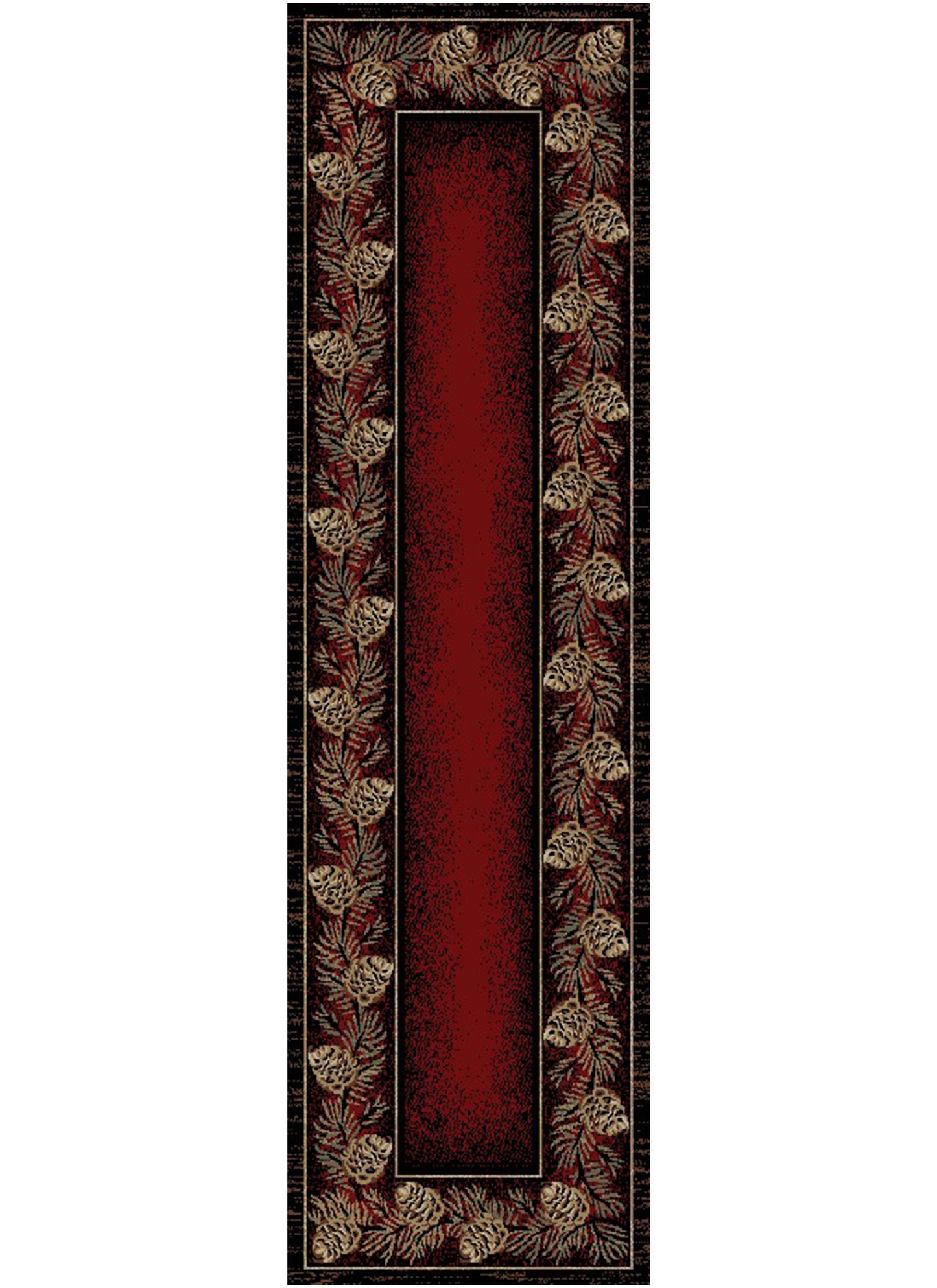 American Destinations Danbury Red 2'3"x3'3" Area Rug | 100% Polypropylene | Machine Loomed | 10 mm pile height