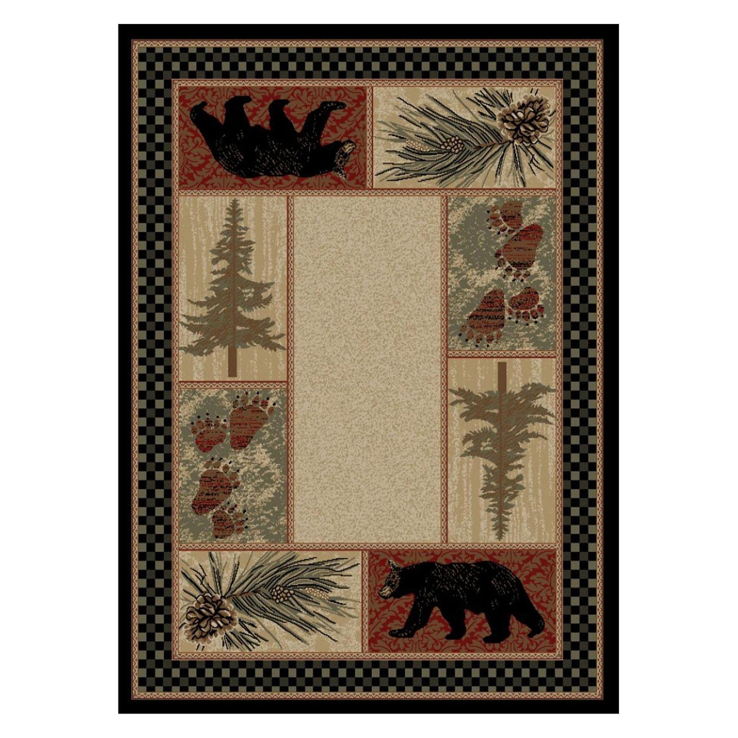 American Destinations Cades Cove Multi 11'10"x14'9" Area Rug | 100% Polypropylene | Machine Loomed | 10 mm pile height