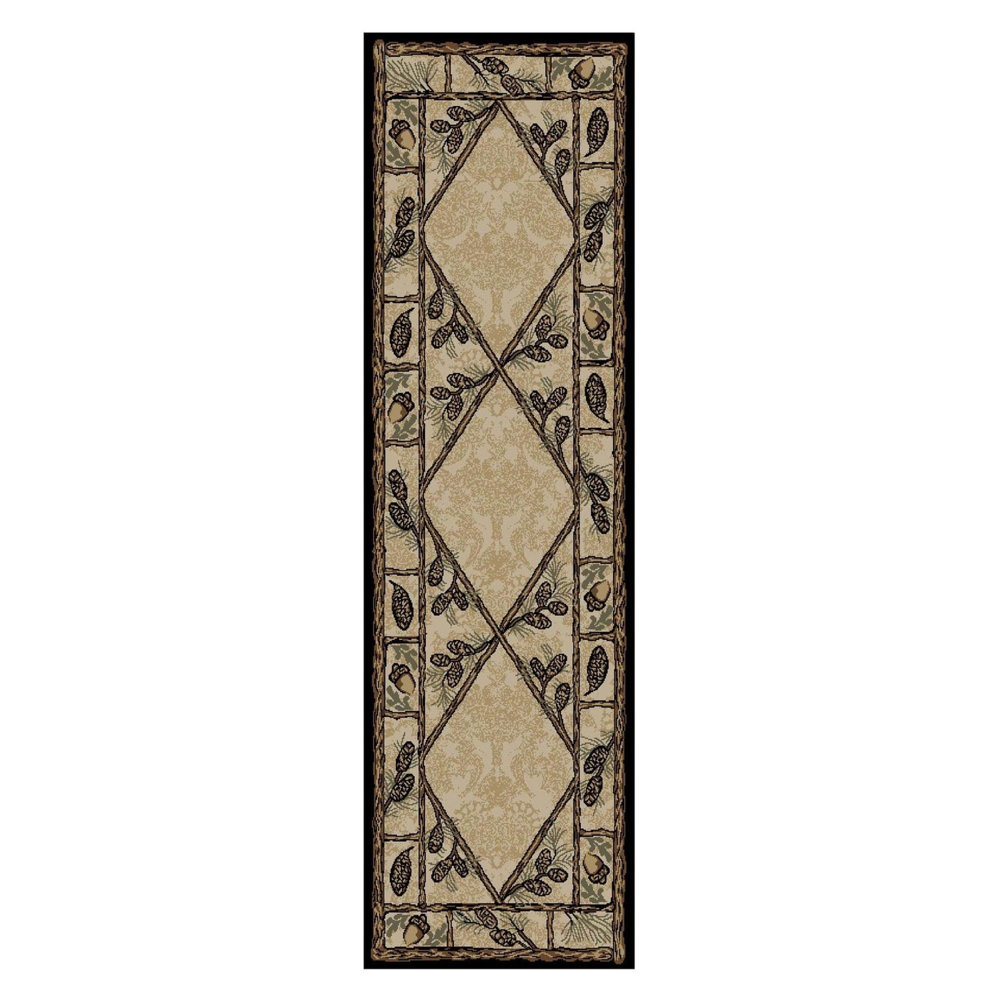 American Destinations Brasstown Bald Multi 7'10"x9'10" Area Rug | 100% Polypropylene | Machine Loomed | 10 mm pile height