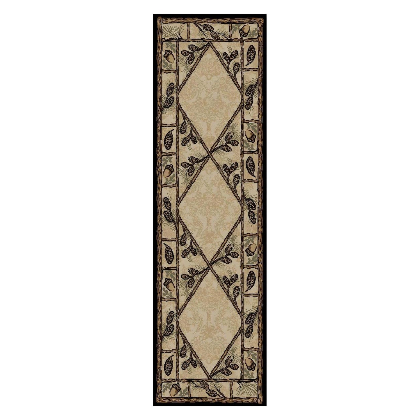 American Destinations Brasstown Bald Multi 2'3"x7'7" Area Rug | 100% Polypropylene | Machine Loomed | 10 mm pile height