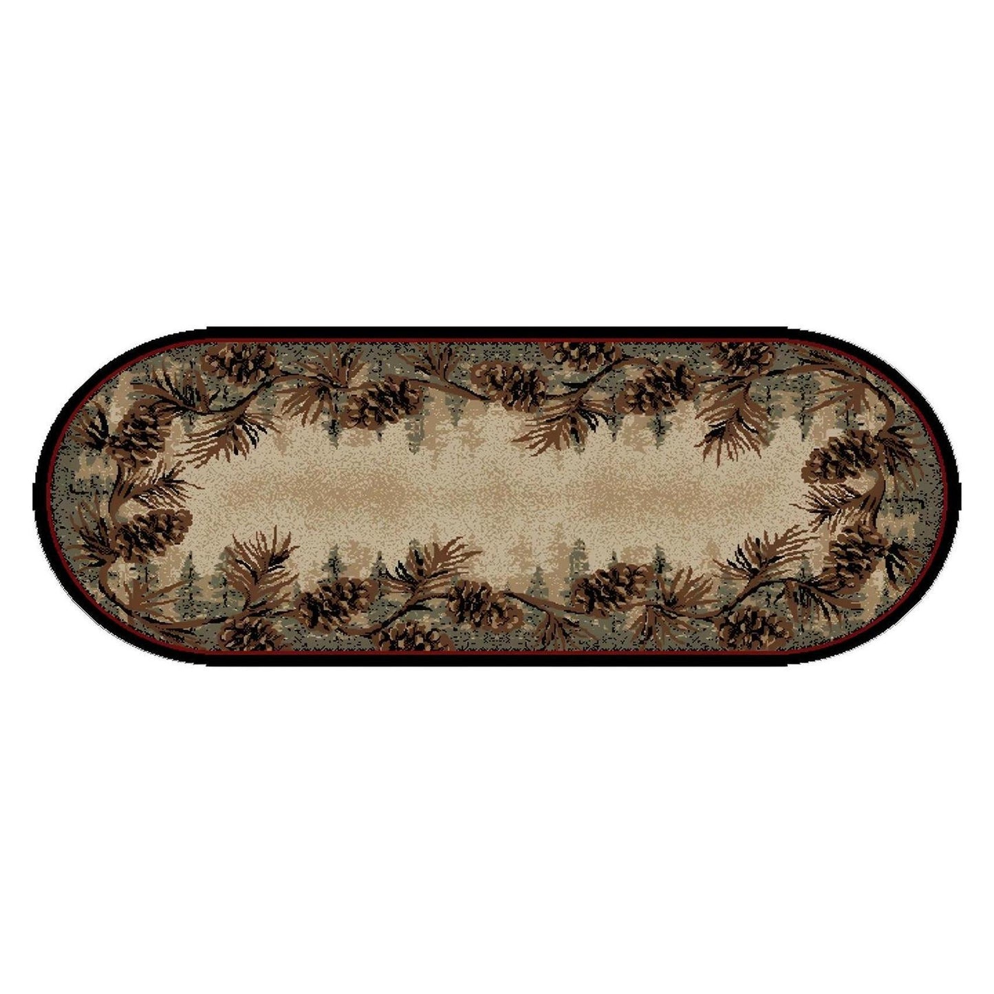 American Destinations Mount Le Conte 2'3"x3'3" Area Rug | 100% Polypropylene | Machine Loomed | 10 mm pile height