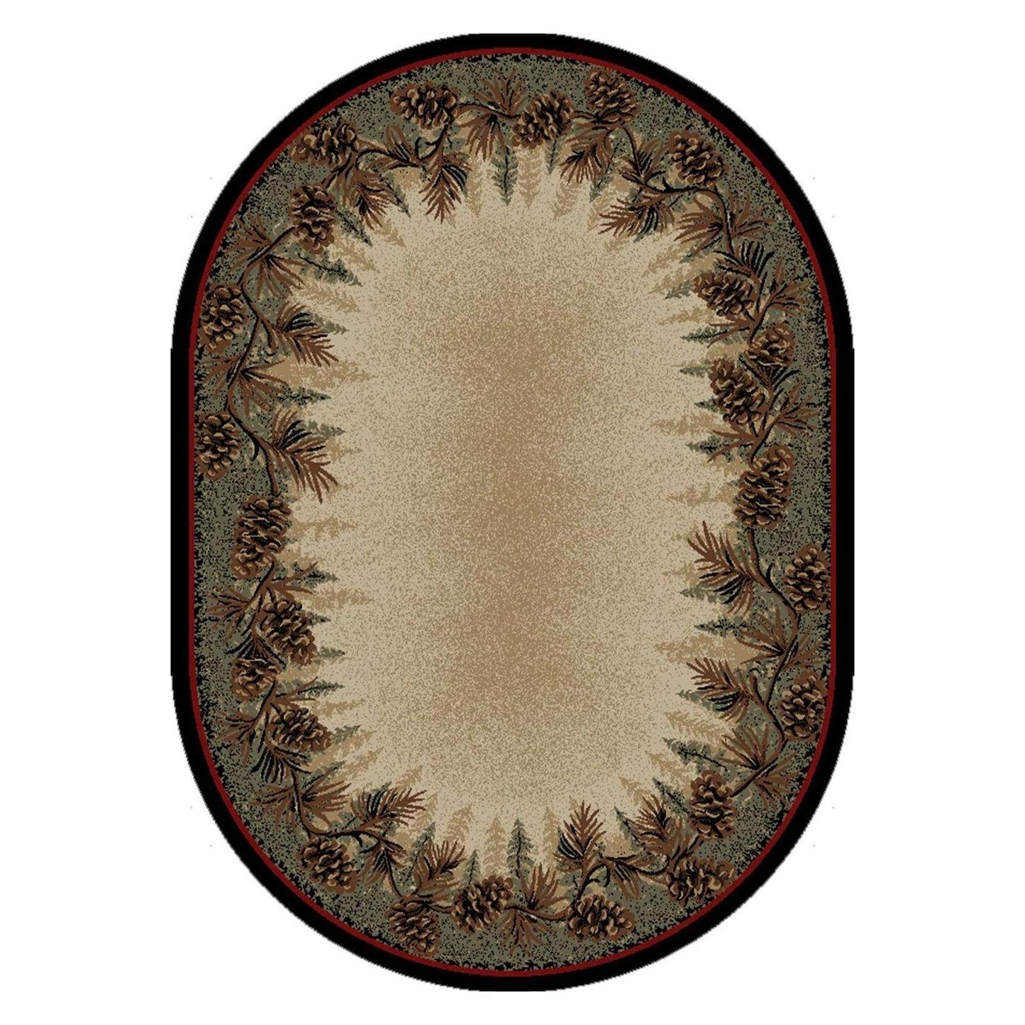 American Destinations Mount Le Conte 11'10"x14'9" Area Rug | 100% Polypropylene | Machine Loomed | 10 mm pile height