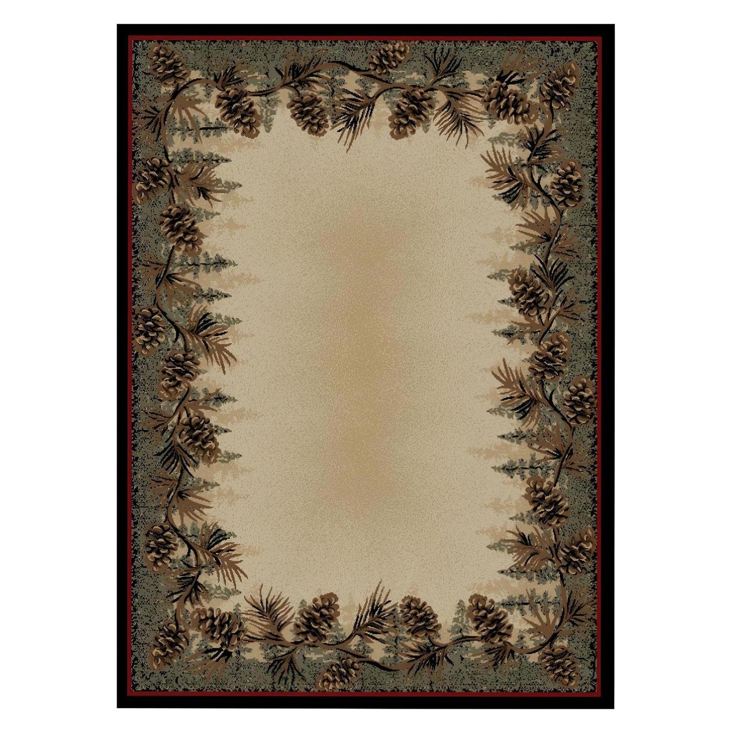 American Destinations Mount Le Conte 5'3"x7'3" Area Rug | 100% Polypropylene | Machine Loomed | 10 mm pile height