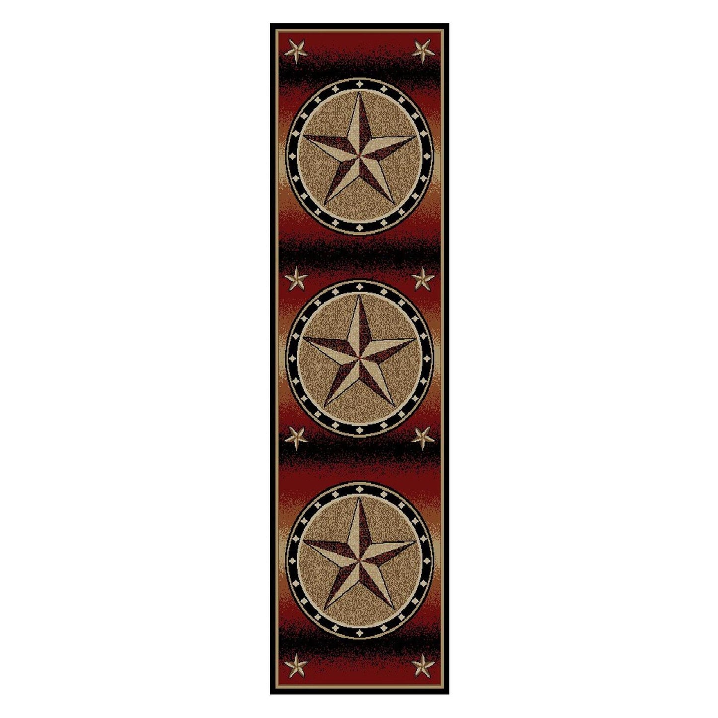 American Destinations Amarillo Rust 7'10"x9'10" Area Rug | 100% Polypropylene | Machine Loomed | 10 mm pile height