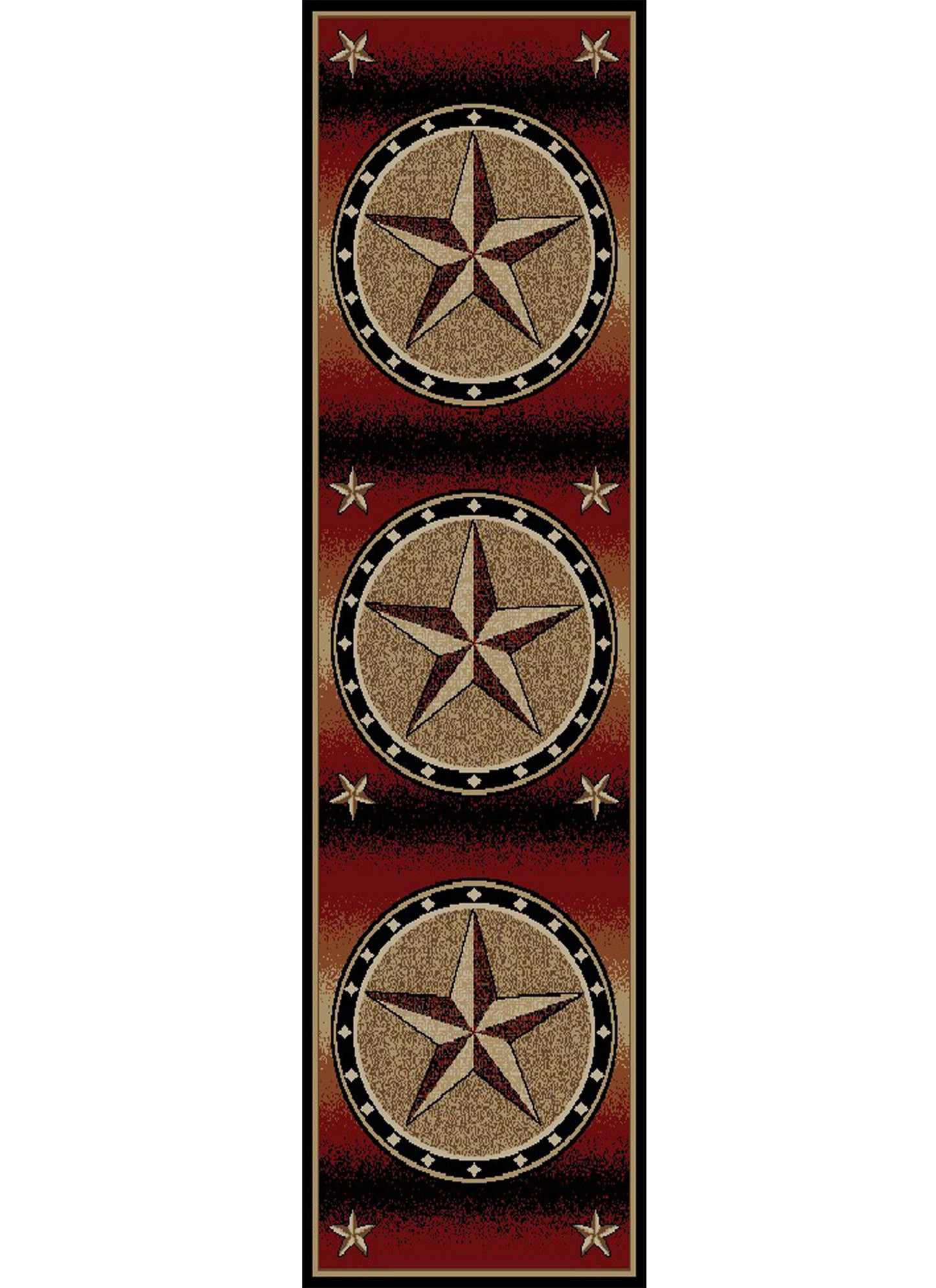 American Destinations Amarillo Rust 2'3"x3'3" Area Rug | 100% Polypropylene | Machine Loomed | 10 mm pile height