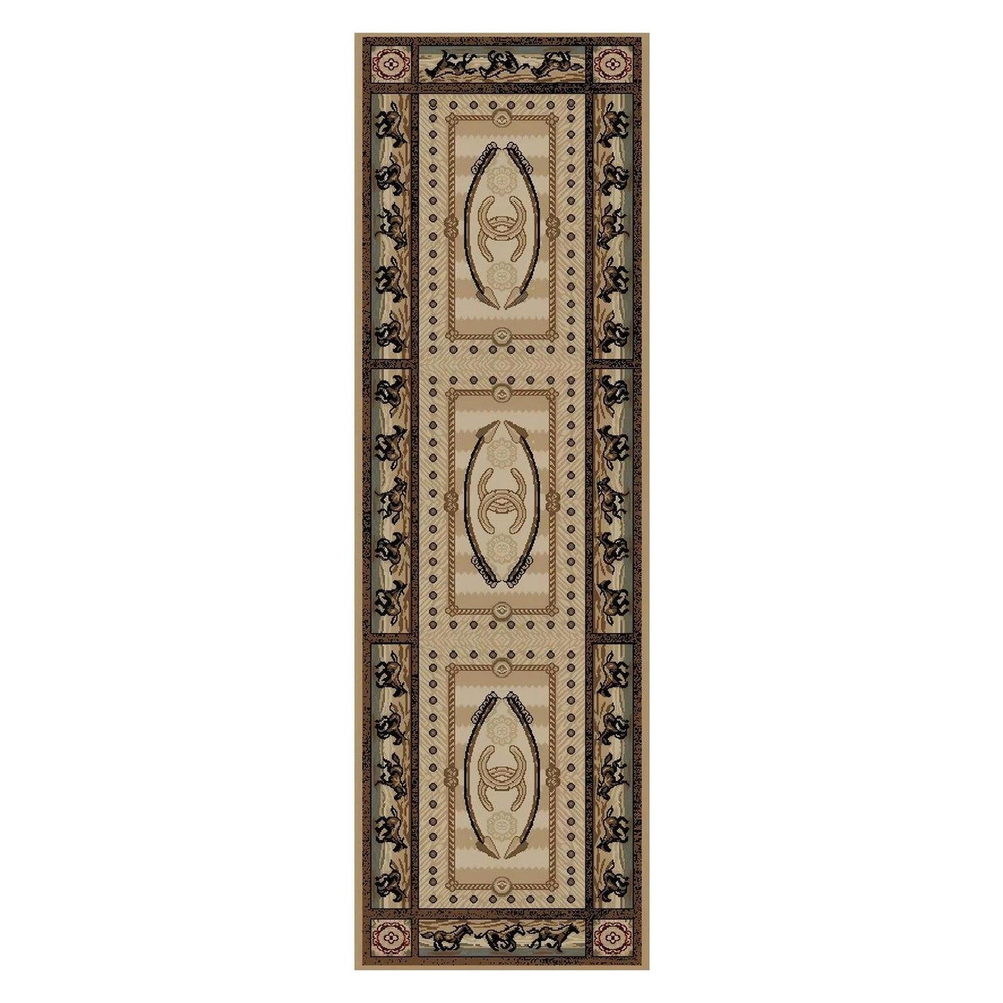 American Destinations Cheyenne Multi 2'3"x3'3" Area Rug | 100% Polypropylene | Machine Loomed | 10 mm pile height