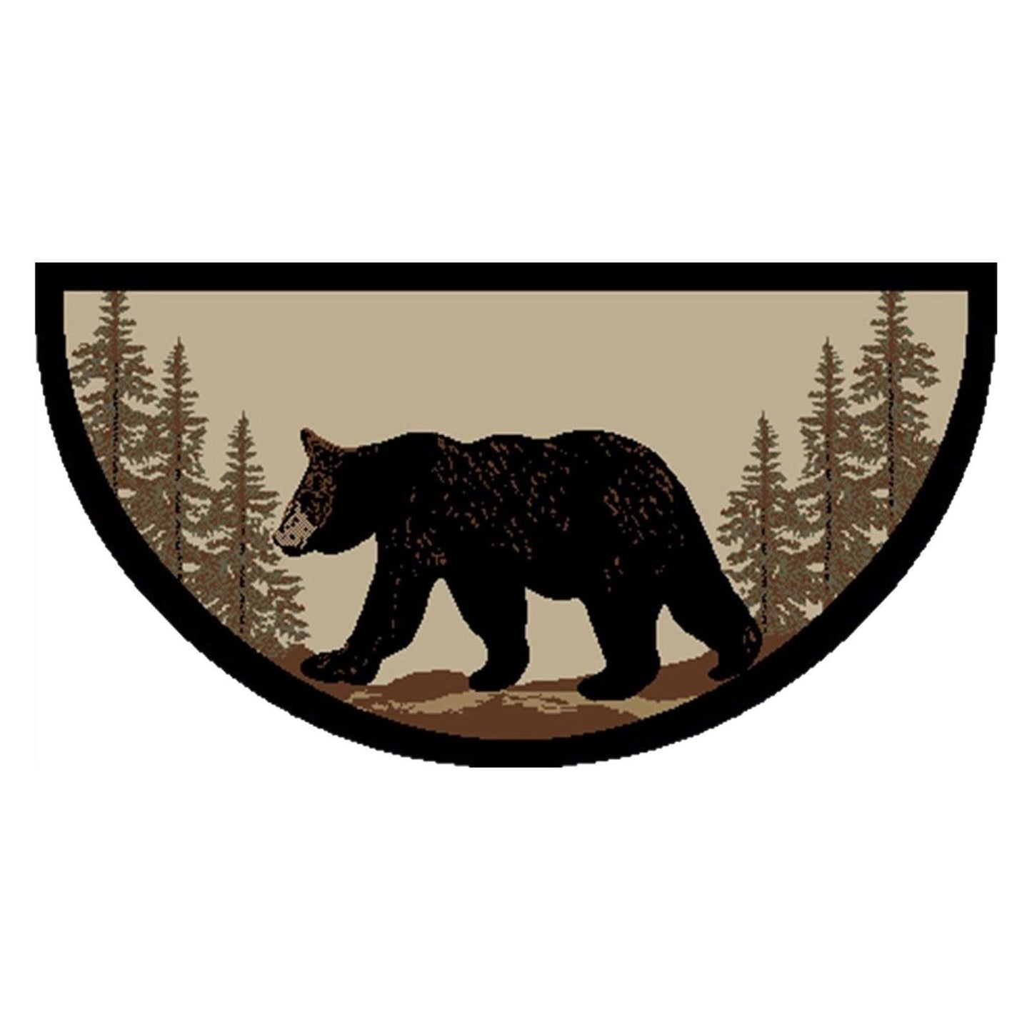 American Destinations Bearwalk 2'x3'8" Wedge Area Rug | 100% Polypropylene | Machine Loomed | 10 mm pile height