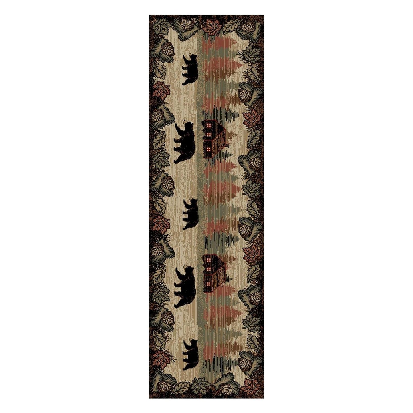 American Destinations Happy Valley Multi 7'10"x9'10" Area Rug | 100% Polypropylene | Machine Loomed | 10 mm pile height