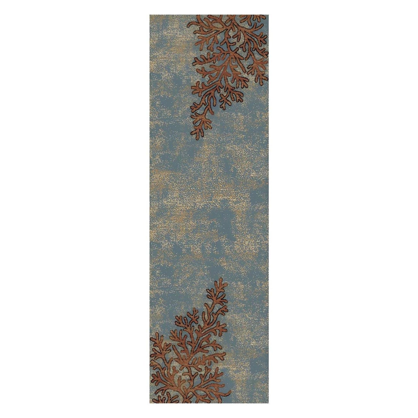 American Destinations Coral Springs Blue 5'3"x7'3" Area Rug | 100% Polypropylene | Machine Loomed | 10 mm pile height
