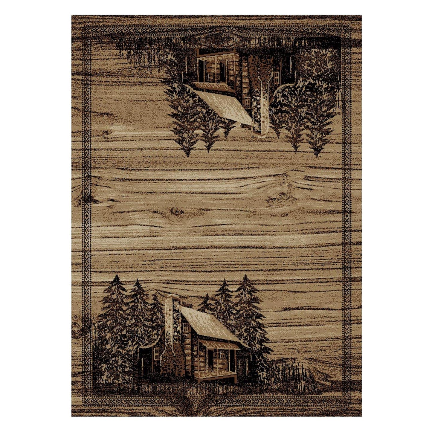 American Destinations Rocky Bottom 7'10"x9'10" Area Rug | 100% Polypropylene | Machine Loomed | 10 mm pile height