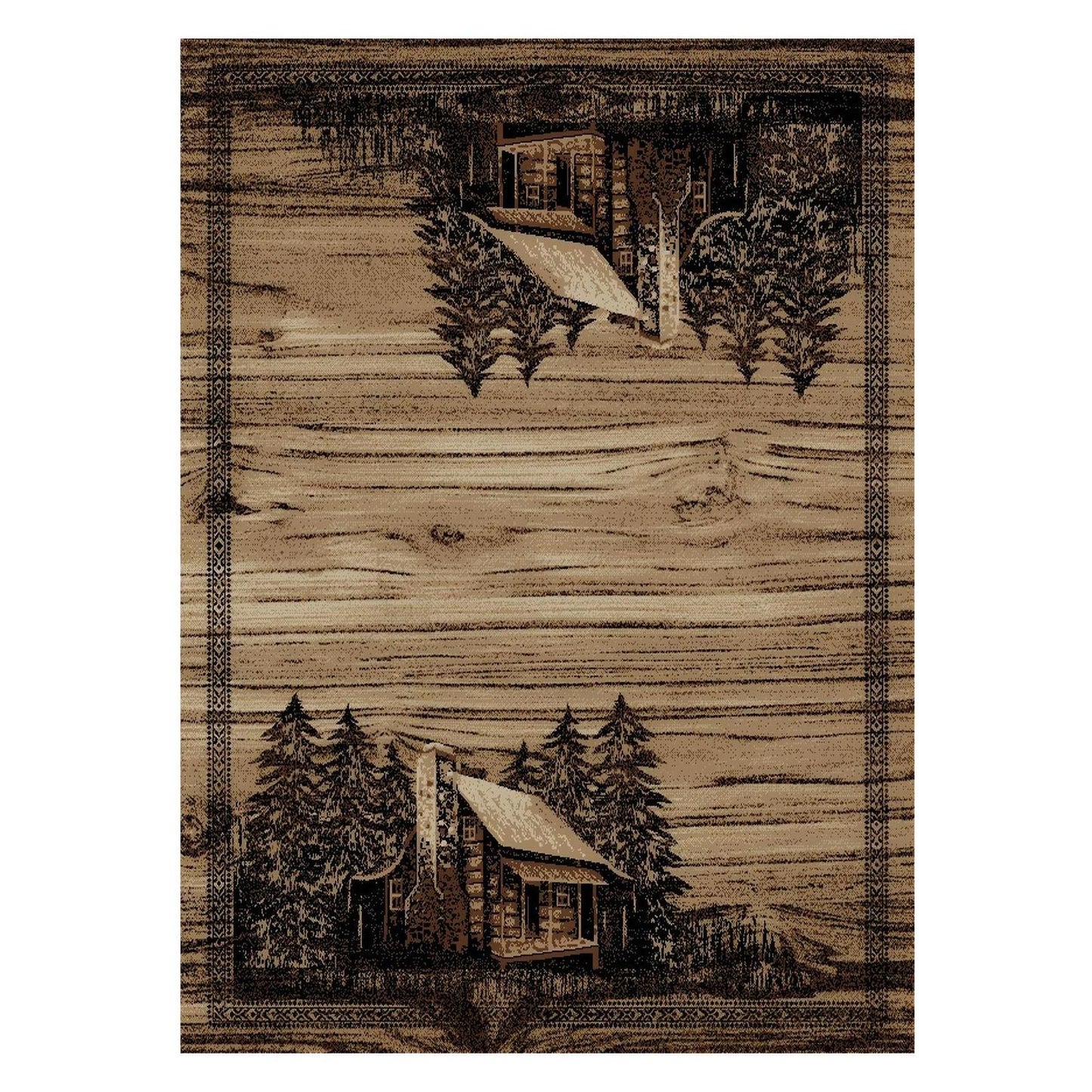 American Destinations Rocky Bottom 2'3"x3'3" Area Rug | 100% Polypropylene | Machine Loomed | 10 mm pile height