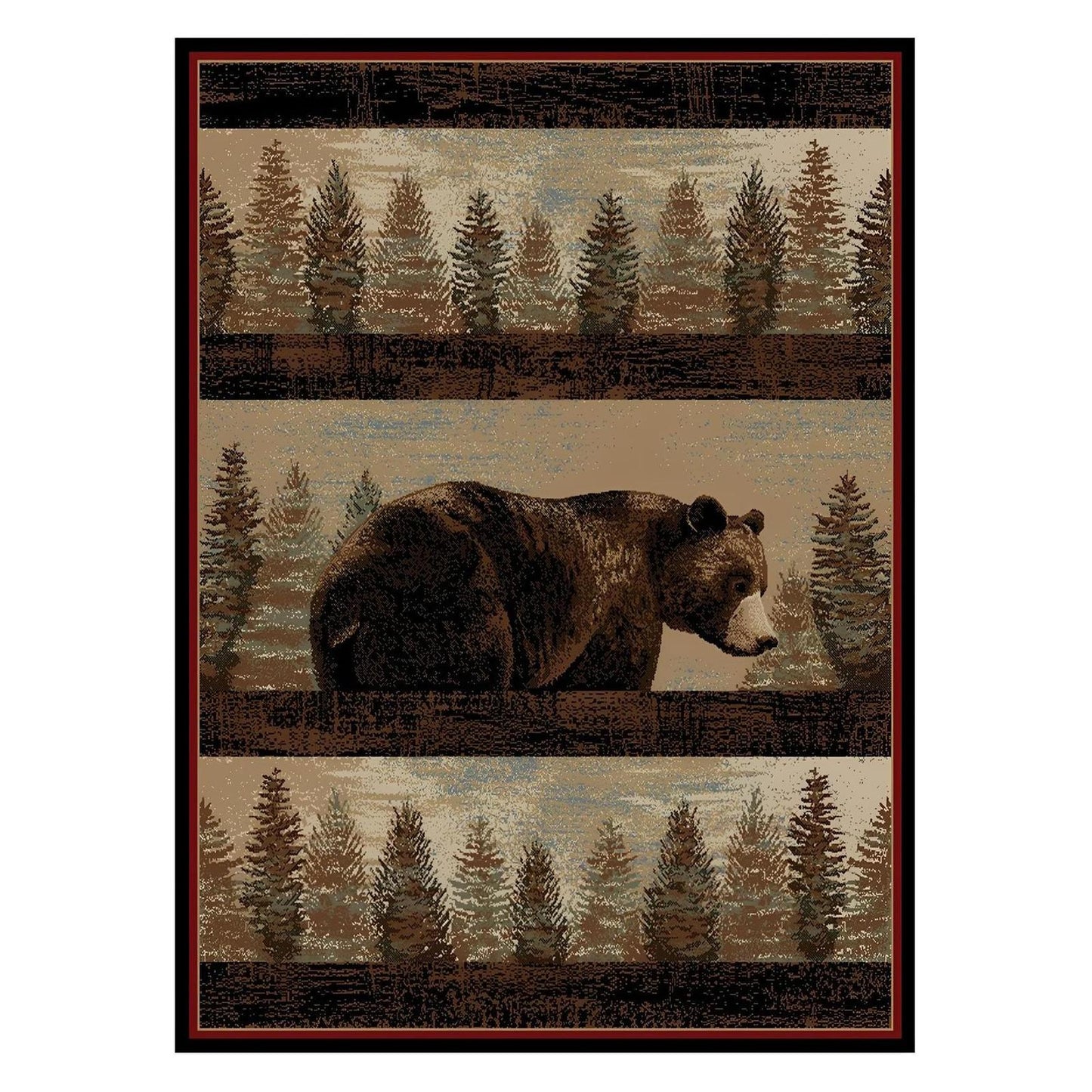 American Destinations Blue Ridge Multi 2'3"x7'7" Area Rug | 100% Polypropylene | Machine Loomed | 10 mm pile height