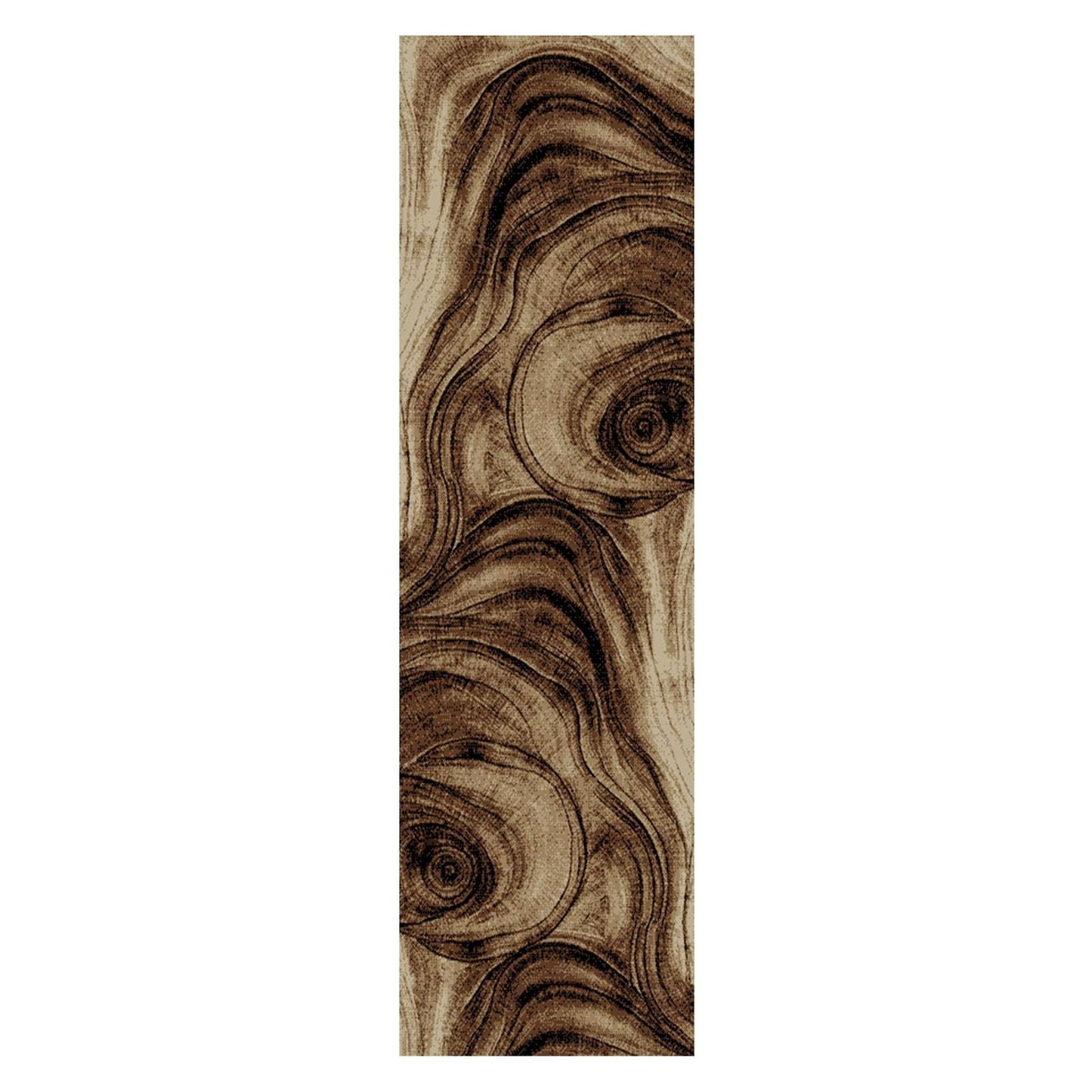 American Destinations Flat Top Brown 5'3"x7'3" Area Rug | 100% Polypropylene | Machine Loomed | 10 mm pile height