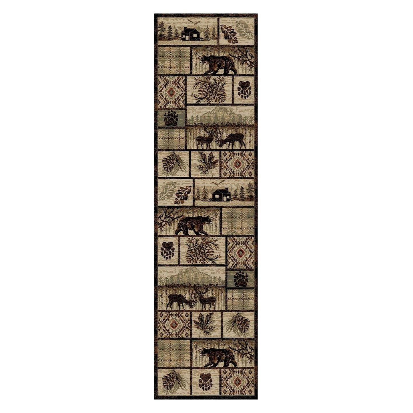 American Destinations Keystone Multi 2'3"x3'3" Area Rug | 100% Polypropylene | Machine Loomed | 10 mm pile height