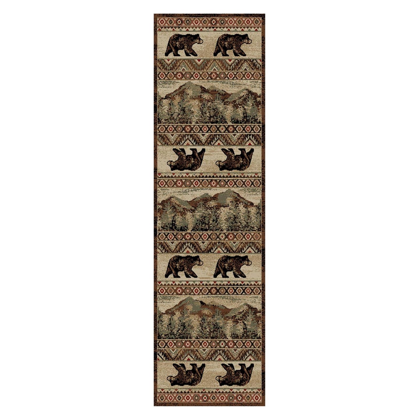 American Destinations Sunset Gap Multi 7'10"x9'10" Area Rug | 100% Polypropylene | Machine Loomed | 10 mm pile height