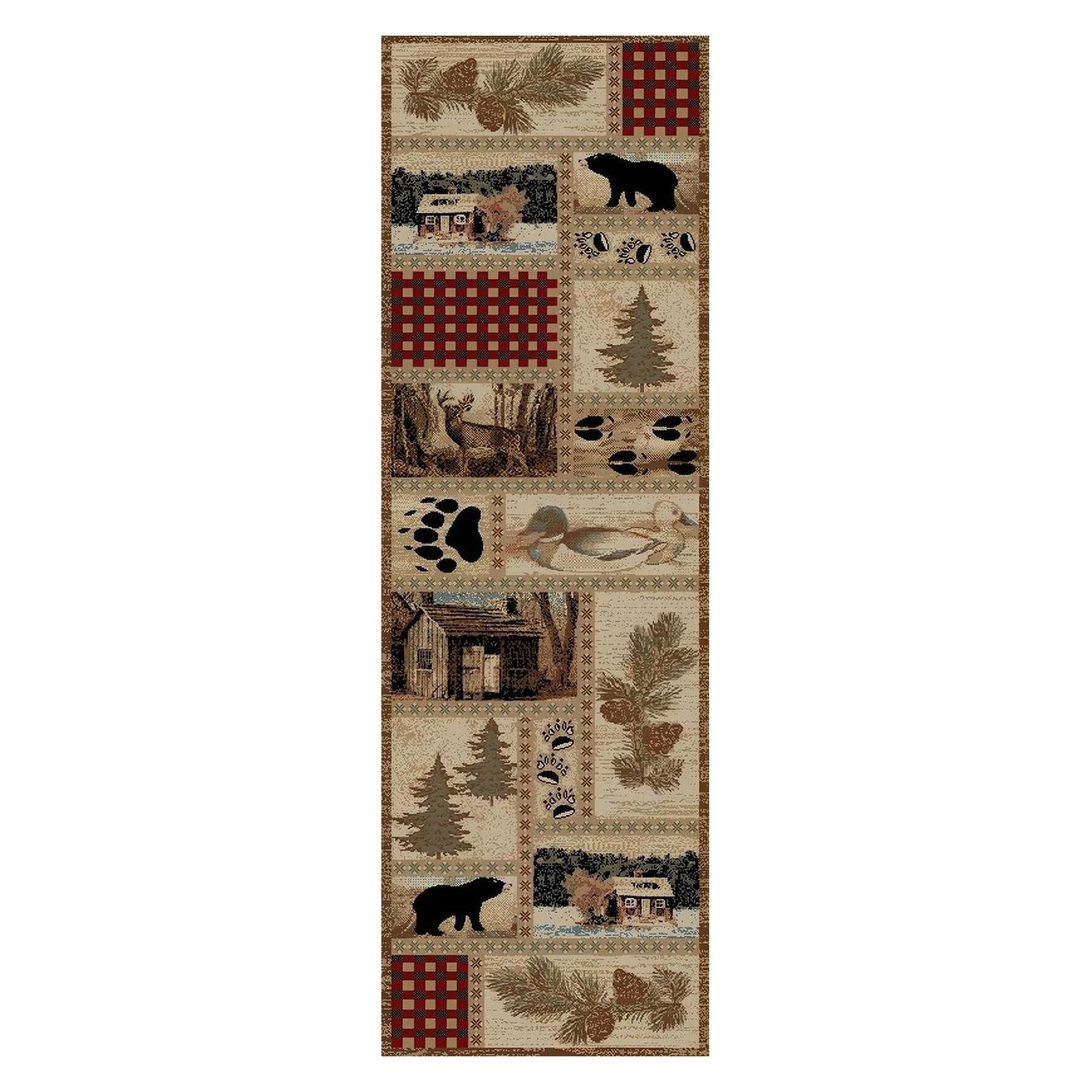 American Destinations Getaway Trail Multi 5'3"x7'3" Area Rug | 100% Polypropylene | Machine Loomed | 10 mm pile height