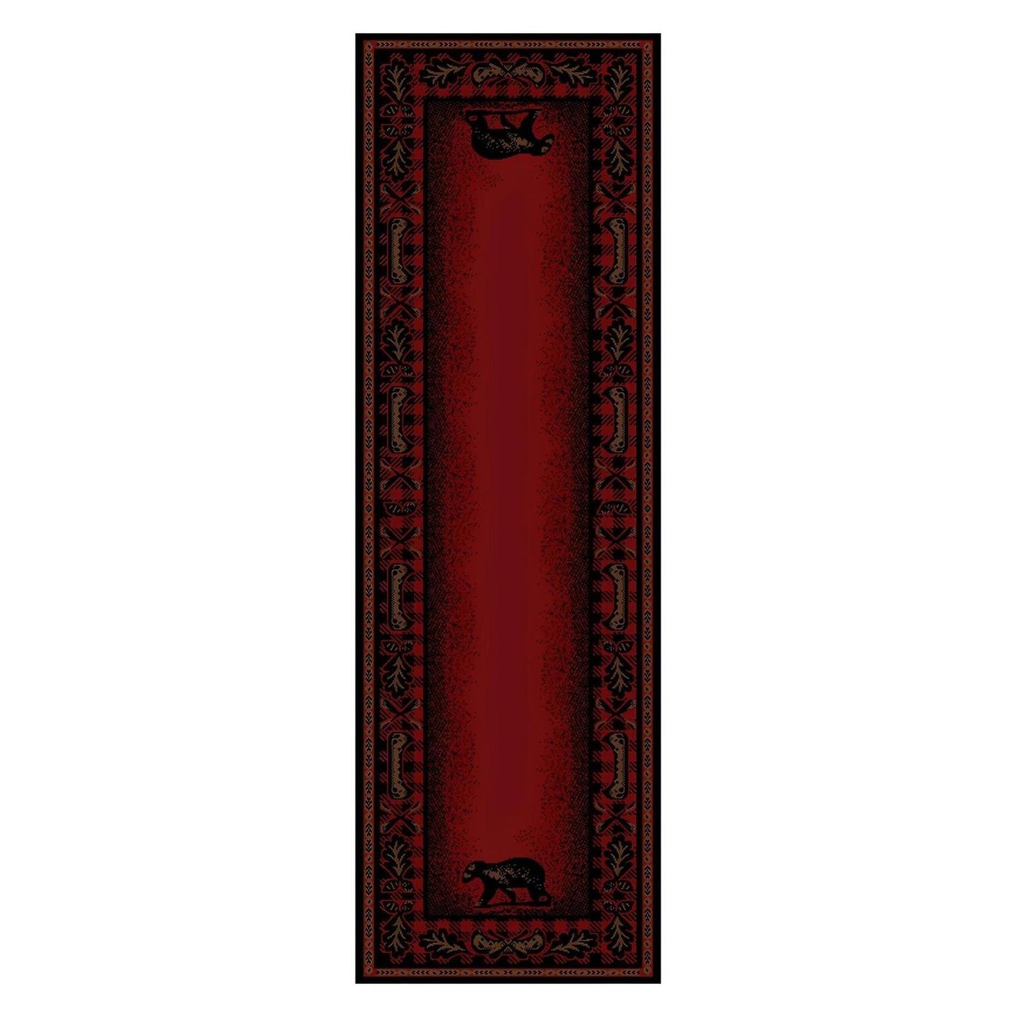 American Destinations Woodlands Plaid Claret 2'3"x3'3" Area Rug | 100% Polypropylene | Machine Loomed | 10 mm pile height