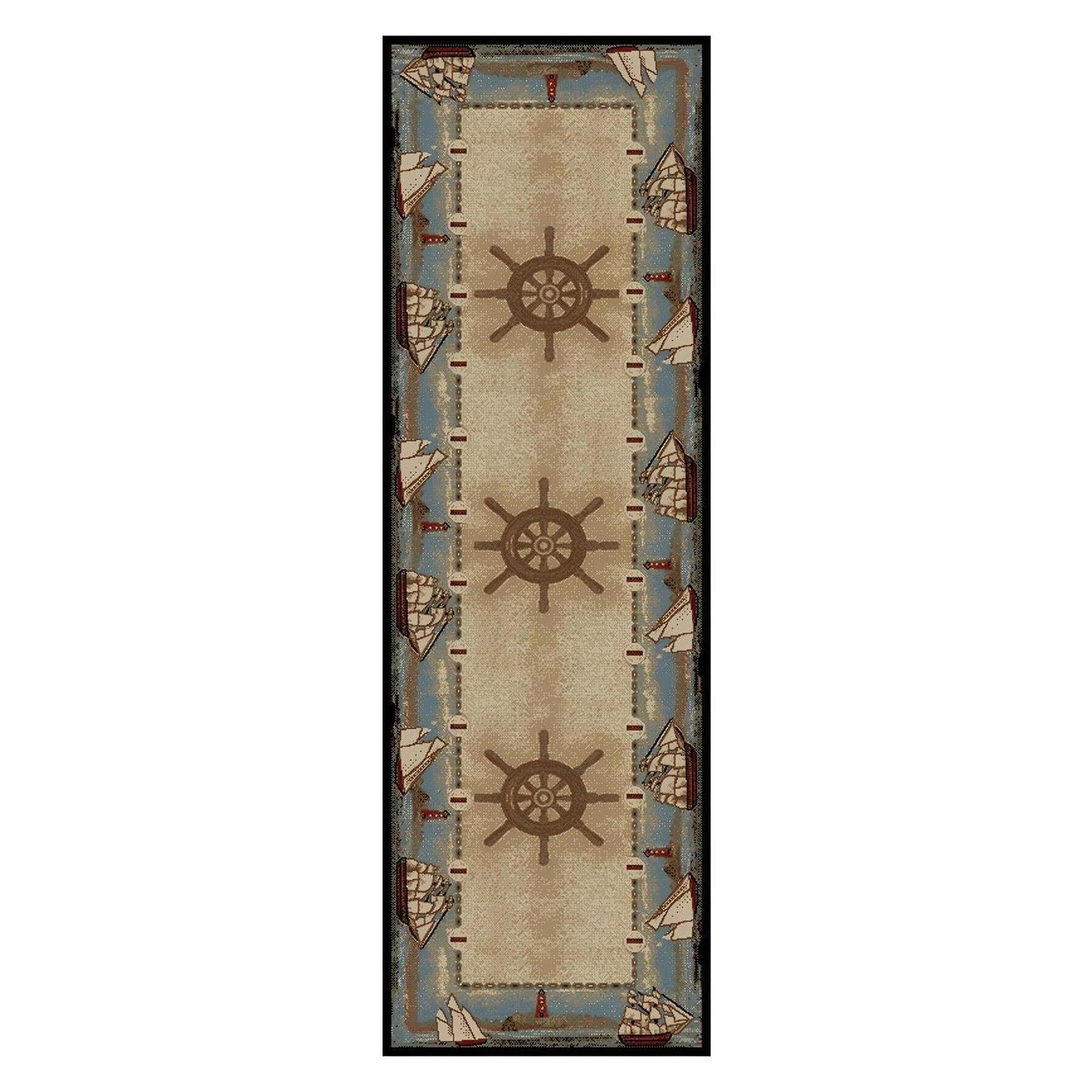 American Destinations Key West Multi 5'3"x7'3" Area Rug | 100% Polypropylene | Machine Loomed | 10 mm pile height