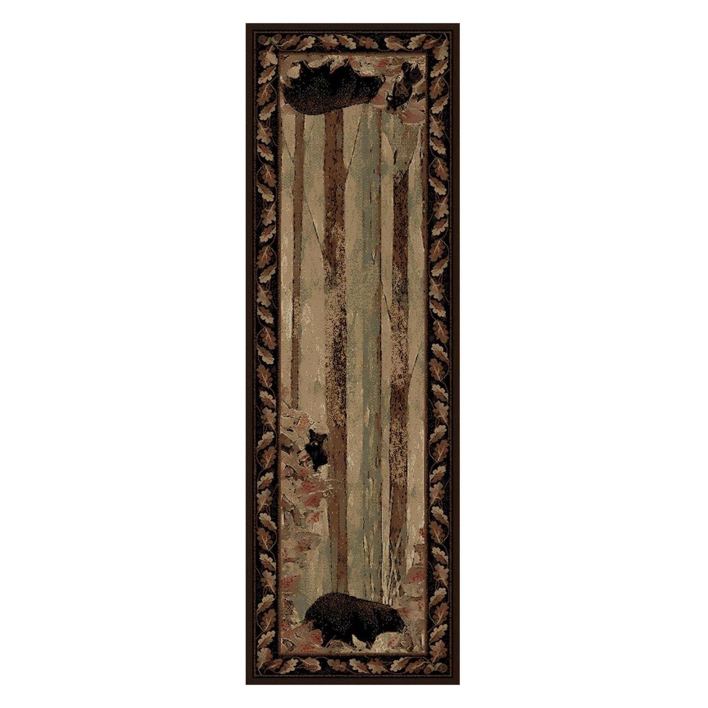 American Destinations Smokey Mountains Multi 2'3"x3'3" Area Rug | 100% Polypropylene | Machine Loomed | 10 mm pile height